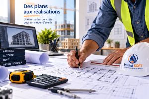 Technicien Spécialisé en Dessinateur Métreur en Bâtiment – Institut SOFT