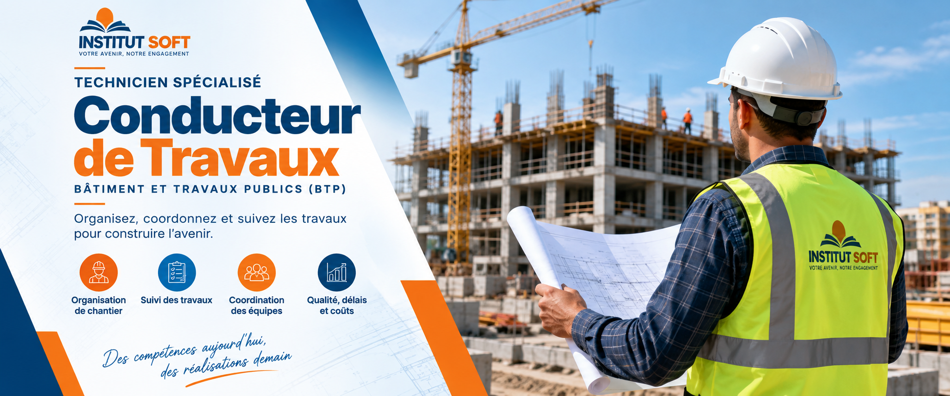 Technicien Spécialisé Conducteur de Travaux – Institut SOFT